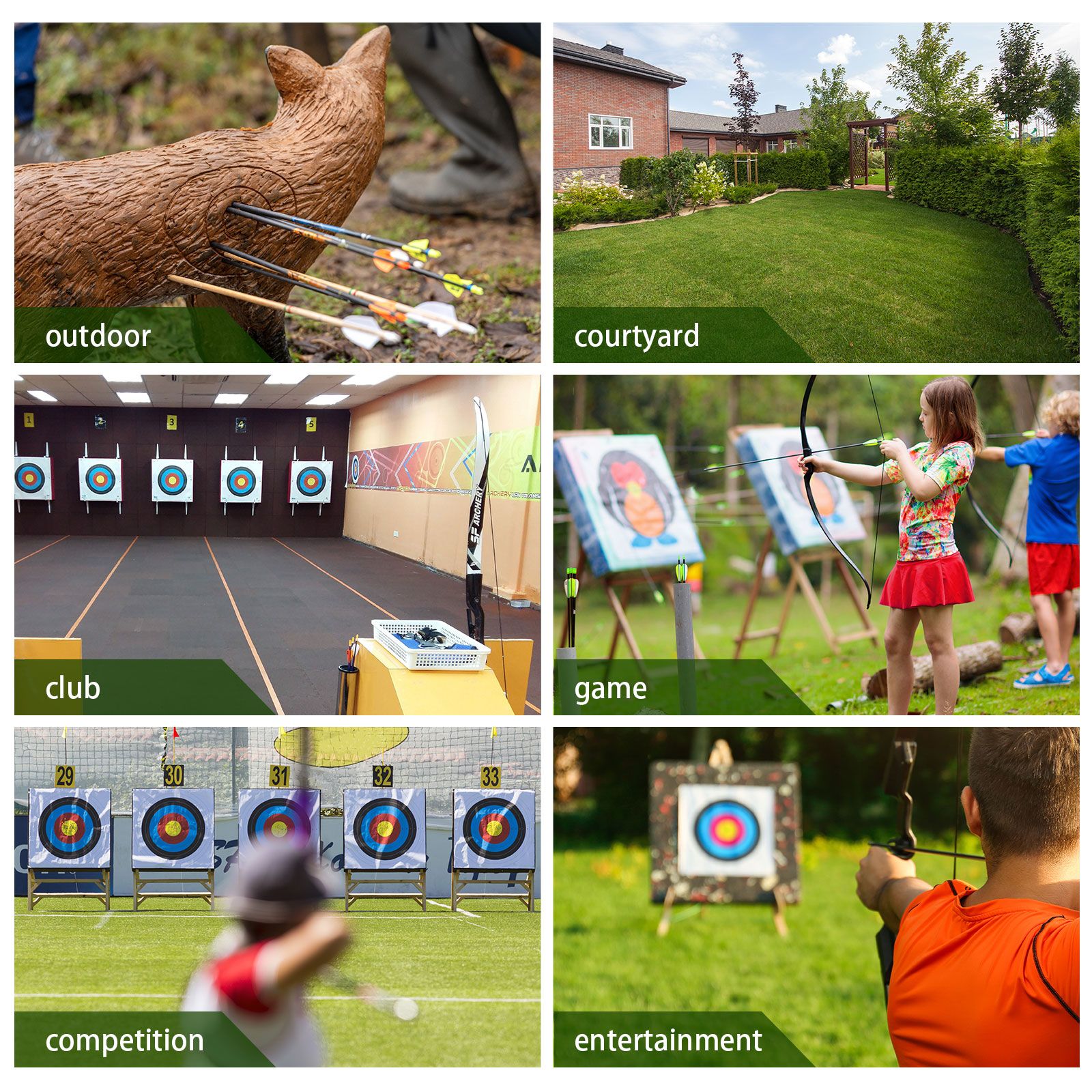 Recurve Bow Arrow Set 20lbs Archery Takedown Hunting Sports Equipment