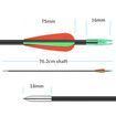 10x Fiberglass Arrows 76.2cm Archery Target Shooting Practice 18-42lb Compound Recurve Bow Youth Beginners Dia. 6mm