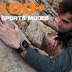 Smart Watch,100M Waterproof Rugged Smartwatch with Bluetooth Call 2 inch Utral Large HD Display 70 Days Extra Long Battery Life,100+ Sports Modes (Black)