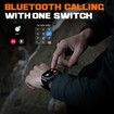 Smart Watch,100M Waterproof Rugged Smartwatch with Bluetooth Call 2 inch Utral Large HD Display 70 Days Extra Long Battery Life,100+ Sports Modes (Black)