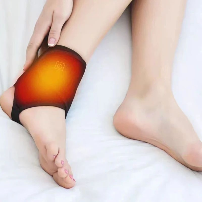 Electric Heated Ankle, Adjustable Ankle Brace Protector for Ankle Injuries Pain Relief