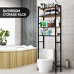 4 Tier Bathroom Shelf Rack Over Toilet Washing Machine Laundry Towel Organiser Shelves Space Saver Freestanding Unit Storage