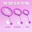 Weighted Hula Circle Hoops,Infinity Hoop Fit Plus Size 47 Inch,24 Detachable Links,Exercise Hoola Hoop Suitable (Purple)