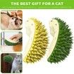 Cat Corner Hair Self Groomer Wall Massage Brush Soft Scratcher Combs With Catnip Dog/Kitten for Shedding-2 Pack