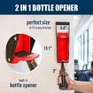 Can Crusher Metal 16oz Heavy Duty Recycling Smasher Wall Mounted Aluminium Seltzer Soda Beer Bottles Red Kitchen Gadgets Home