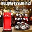 Can Crusher Metal 16oz Heavy Duty Recycling Smasher Wall Mounted Aluminium Seltzer Soda Beer Bottles Red Kitchen Gadgets Home
