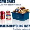 Can Crusher Metal 16oz Heavy Duty Recycling Smasher Wall Mounted Aluminium Seltzer Soda Beer Bottles Red Kitchen Gadgets Home