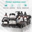 Corner Shower Caddy,Adhesive Shower Caddy with Soap Holder and 12 Hooks,Rustproof Stainless Steel Bathroom Shower Organizer,No Drilling Wall Mounted Shower Rack (3Pack)