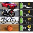 120W Car Air Pump, Wireless Inflatable Pump Portable Rechargeable Air Compressor Digital Car Automatic Tire Inflator Equipment