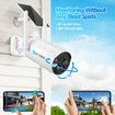 Wifi Security Camerasx6 Wireless CVTV Home Outdoor Solar Spy Surveillance Waterproof Remote High Resolution