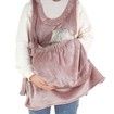 Pet Carrier Apron Cozy Cat Sling Dogs Front Shoulder Carry Kitten Sleeping Bag Hands-Free for Indoor Outdoor Travel-Pink