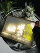 Lighting Painting Decoration, LED Picture Frame, Dimmable for Home Decor Room Office, Desktop,Housewarming Birthday Party (House 17*22.1cm)