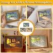 Lighting Painting Decoration, LED Picture Frame, Dimmable for Home Decor Room Office, Desktop,Housewarming Birthday Party (Dog 17*22.1cm)