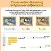 Lighting Painting Decoration, LED Picture Frame, Dimmable for Home Decor Room Office, Desktop,Housewarming Birthday Party (Dog 17*22.1cm)