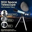 Astronomical Telescope, Telescope 360/50mm 90X Zoom HD Outdoor Monocularfor Kids, Adult, Beginners
