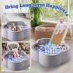 Foam Ball Pit Toy Pool Children Soft Baby Playpen Fence Kids Play Area Activity Centre Babyroom Decoration 300pcs Indoor