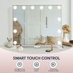 Maxkon Hollywood Makeup Mirror Vanity 12 LED Lighted Desk Wall Mounted Dimmable Lights Dressing Table Touch USB Phone Holder Aluminium