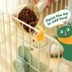 Hanging Cat Feeder Automatic Dog Pet Cage Feeding Bowl 800ml Water Bottle 870ml Food Dispenser Gravity Rabbit Kitten
