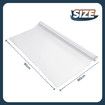 PVC Tablecloth Cover Mat Plastic Dining Desk Protector Custom Clear Transparent Waterproof 2mm 90 x 180 cm