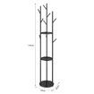 Coat Stand Clothes Rack Metal Shelving Closet Organizer Shelf Hook Hanger Scarf Cap Garment Freestanding Holder Storage