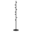 Clothes Rack Coat Stand Hook Hanger Closet Organizer Hall Storage Metal Entryway Freestanding Shelf Hat Holder Black