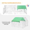 Chicken Coop Run Rabbit Hutch Pet Dog Cat Cage Playpen Fence House Puppy Pen Bunny Poultry Home Enclosure Pen Nest Shelter