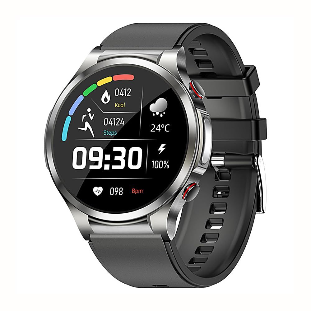 Non-invasive Blood Glucose Test Smart Watch,Blood Pressure Heart Rate Body Temperature Sports Smart Watch,Blood Sugar Monitoring Smartwatch with Blood Oxygen Tracking (Silver)