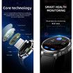Non-invasive Blood Glucose Test Smart Watch,Blood Pressure Heart Rate Body Temperature Sports Smart Watch,Blood Sugar Monitoring Smartwatch with Blood Oxygen Tracking (Silver)