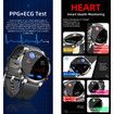 Non-invasive Blood Glucose Test Smart Watch,Blood Pressure Heart Rate Body Temperature Sports Smart Watch,Blood Sugar Monitoring Smartwatch with Blood Oxygen Tracking (Silver)
