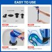 Toilet Plunger Set,Air Drain Blaster,Sink Plunger,Drain Clog Remover Tool,High Pressure Powerful Toilet Plunger