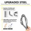 Drain Auger,Clog Remover with Drill Adapter,25 Feet Heavy Duty Flexible Plumbing Snake Use Manually or Powered for Kitchen,Bathrom and Shower Sink