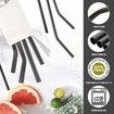 Reusable Stainless Steel Metal Straws with Case - Long Drinking Straws for 30 oz and 20 oz Tumblers Yeti Dishwasher Safe - 2 Cleaning Brushes Included (12-Pack,Black)