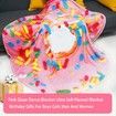 1pc Funny Warm Food Blanket Collection (Pink Donut), Lightweight Cozy Plush Blanket For Bedroom Living Rooms Sofa Couch Size 180cm
