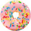 1pc Funny Warm Food Blanket Collection (Pink Donut), Lightweight Cozy Plush Blanket For Bedroom Living Rooms Sofa Couch Size 150cm