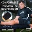 Thigh Brace,Hamstring Quad Wrap,Adjustable Compression Sleeve Support for Pulled Groin Muscle,Sprains,Quadricep,Tendinitis,Workouts,Sports Recovery (Black)
