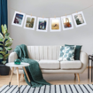Combination Paper Photo Frame with Clips, DIY Picture Frames, Wall Hanging, Album for Display, Party Decor,6-Inch (30 Pcs Frams + 30 Pcs Clips)