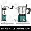 Classic Italian Coffee Maker Building Set with Brick Built Coffee Grinder,Building Blocks Set for Relaxing Hobbies,Home Decor Accessory,Includes 612 Standard Size Bricks