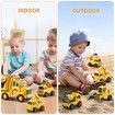Construction Toddler Truck Toys,5-in-1 Friction Power Vehicle Car Toy,Carrier Truck Toys,Christmas Birthday Gifts,Age 3+