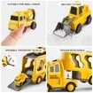Construction Toddler Truck Toys,5-in-1 Friction Power Vehicle Car Toy,Carrier Truck Toys,Christmas Birthday Gifts,Age 3+