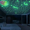 Glow in The Dark Stars Stickers Moon for Kids Bedroom,Luminous Stars Stickers Create a Realistic Starry Sky,Room Decor,Wall Stickers