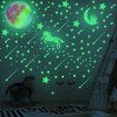 Glow in The Dark Stars Stickers Moon for Kids Bedroom,Luminous Stars Stickers Create a Realistic Starry Sky,Room Decor,Wall Stickers