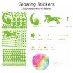 Glow in The Dark Stars Stickers Moon for Kids Bedroom,Luminous Stars Stickers Create a Realistic Starry Sky,Room Decor,Wall Stickers