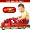 Toddler Trucks Toys for Boys Age 3+,5 in 1 Fire Car Truck for Girls 3+ Years Old,Christmas Birthday Gift Car Sets with Light Sound (FIRE TRUCKS)