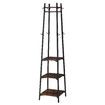 Clothes Rack Coat Stand Garment Organiser Closet Shelving Display Shelf Freestanding Hanger Hooks Portable Black