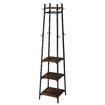 Clothes Rack Coat Stand Garment Organiser Closet Shelving Display Shelf Freestanding Hanger Hooks Portable Black