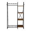 Coat Stand Storage Organiser Clothes Rail Garment Rack Hook Hanger Display Freestanding Shoe Shelf Entryway Hat Holder Hallway