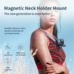 Magnetic POV Neck Selfie Holder with Phone Clip Vertical Mount Kit for GoPro Max Hero Insta360 DJI Action iPhone Android
