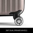 4 Piece Luggage Set Suitcase Carry On Traveller Bags Hard Shell Trolley Checked Bag TSA Lock Lightweight Champagne