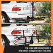2 Ebike Rack for Car Mountain Bicycle Carrier Stand Rear Mount Storage Platform Holder 2 Inch Foldable Tilt with Lock