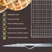 Cooling Rack for Baking,16x10 Inches Baking Rack,Thick Wire Cookie Rack for Cooking,Roasting,Grilling,Drying,Oven Safe,Fits Half Sheet Pan (2 Pack)
